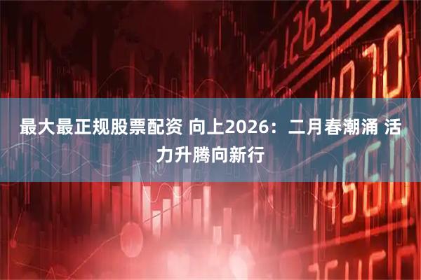 最大最正规股票配资 向上2026:二月春潮涌 活力升腾向新行