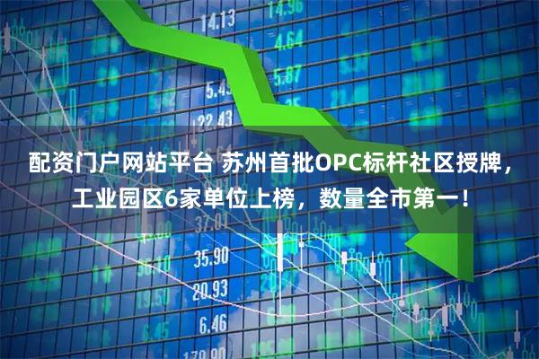 配资门户网站平台 苏州首批OPC标杆社区授牌,工业园区6家单位上榜,数量全市第一!